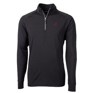Cutter & Buck Alabama Crimson Tide Quarter Zip Pullover S Black Dry Tech NWT